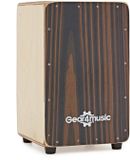 Gear4music Compacte Cajon met Draagtas, Ebbenhout