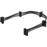 StarTech.com 4x SATA Voedingskabel Splitter Adapter - Zwart - 0.4m