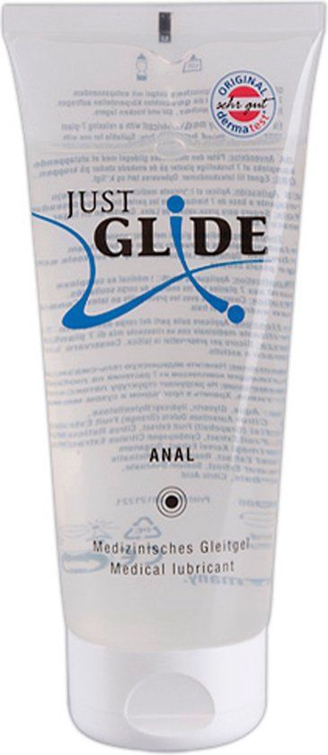 Just Glide Anaal Glijmiddel 200 ml - Transparant - Zonder Smaak