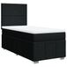 VidaXL Boxspringbed met matras, stof, zwart, 180x200 cm