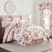 Waverly Zachte omkeerbare bloemen 4-delige beddengoed dekbed set, katoen, bessen, koningin