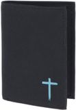 oxmox New Cryptan RFID Protect Kombibörse Freedom Cross Print Cyan Black zwart