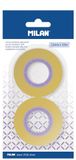 Blisterverpakking MILAN® Blisterverpakking met 2 transparante gele plakstrips, 12 mm x 33 m