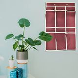 Organizer HOUSE COLLECTION Organizer met 6 hangtassen, organizer om op te hangen, rood 36 x 59 cm