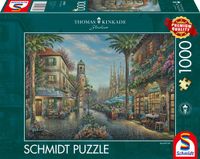 Schmidt Puzzle Café espagnol de rue Thomas Kinkade Studios 1000 pièces Adultes à partir de 12 ans