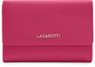 Lazarotti Leren portemonnee Bologna Leather Zip Wallet With 15 Card Slots Hot Pink roze