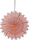 EGLO Kerstster voor binnen, papieren decoratiester om op te hangen | Raamdecoratie in roze, 3D adventssterren, wanddecoratie woonkamer, Ø 50 cm