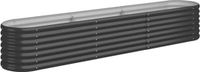 vidaXL Plantenbak 224x40x36 cm Gegalvaniseerd Staal Antracietkleurig