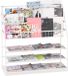 Relaxdays Tijdschriftenrek - Metaal - Wit - 96 x 97 x 37 cm