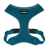 Aerolite anti-trek mesh hondenharnas met lichtgewicht, zachte, ademende borstbedekking, reflecterende stiksels en verstelbare bandjes voor wandelen, hardlopen, training, zwaar en duurzaam - turquoise