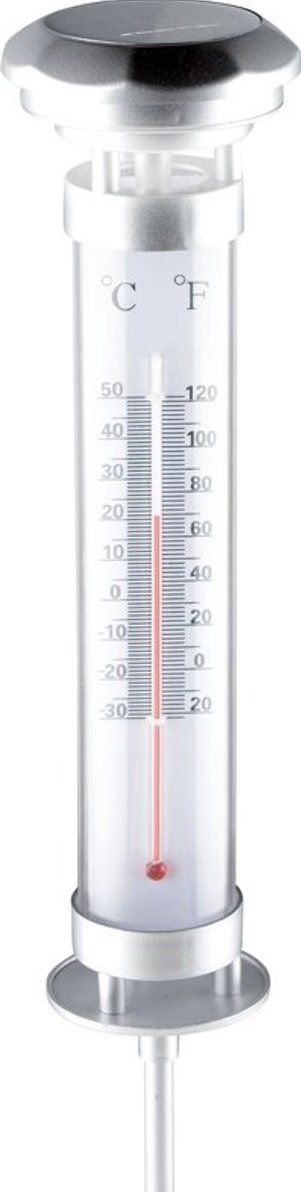 Grundig LED Solar Lamp with Thermometer XL