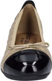 Josef Seibel Pippa 76 Dames Ballerina's Leer Schwarz-Beige