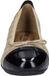 Josef Seibel Pippa 76 Dames Ballerina's Leer Schwarz-Beige