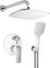 Novaservis Nobless Tina - Inbouw doucheset, chroom/wit SADA38050R,1