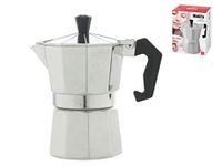 Home Mokita koffiemachine, kunststof, zilver/zwart, 3 kopjes