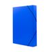 Raylu Paper Matte projectmap A4 met 5,1 cm rug, stevige kartonnen map met elastische sluiting voor schoolprojecten of kantoorprojecten, map, formaat 34 x 24 cm (blauw)