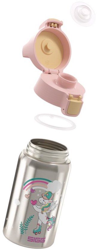 SIGG Kinder Drinkfles Skate 0,5l - Roze - BPA-vrij - Herbruikbaar
