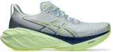 Asics Novablast 4 - Hardloopschoen - Grijs/Groen - Maat 41.5 Unisex