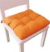 PETTI Artigiani Italiani - Zitkussen voor keukenstoel, set van 6 kussens voor keukenstoelen, van katoen met linten, oranje, 100% Made in Italy