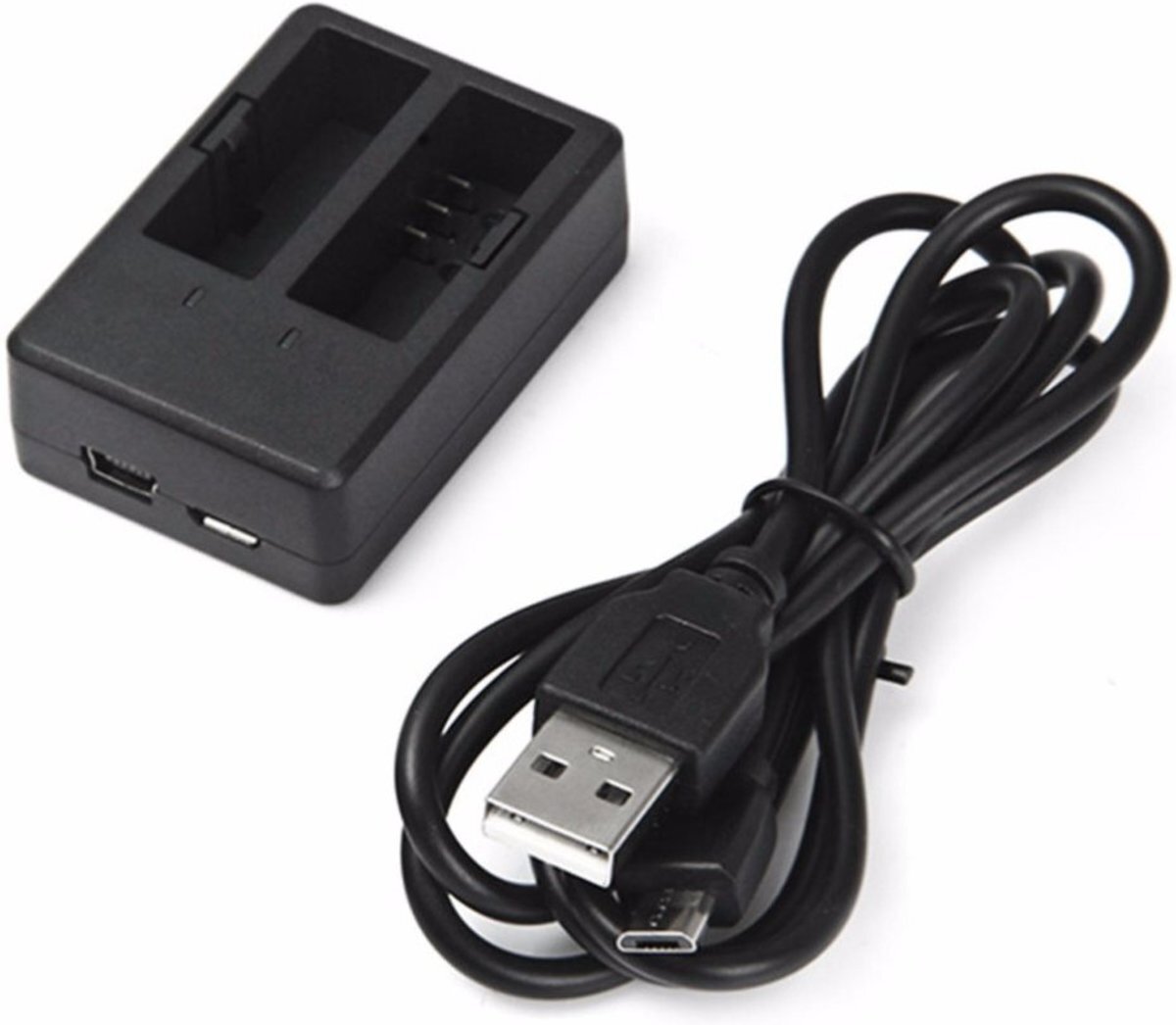 Eyzo Cam battery charger-Compact USB Dual Charger- Dual Battery Charger-Dubbele batterijlader