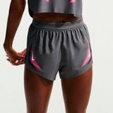 Nike AeroSwift Hardloopshorts Dames - grijs, wit, Maat L