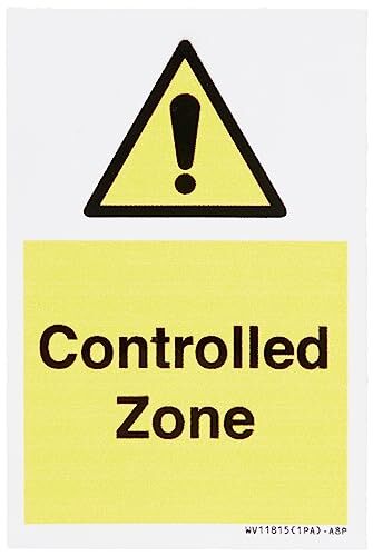 Viking Signs Gecontroleerde Zone Sign - 50x75mm - A8P