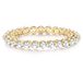 Glanzstücke München Ring 925 Zilver Zirkonia Wit Geel Goud 15.25 mm