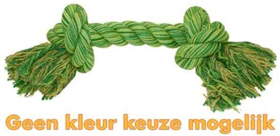 HAPPY PET Flossin Fun 2 Knoop - Flostouw - XL - 44 x 9 x 9 cm - Assorti