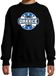 Bellatio Decorations Have fear Greece is here sweater met sterren embleem in de kleuren van de Griekse vlag - zwart - kids - Griekenland supporter / Grieks elftal fan trui / EK / WK / kleding 122/128