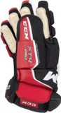 CCM Jetspeed FT4 Pro IJshockeyhandschoenen Kinderen Zwart Rood Wit Maat 12
