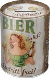 Nostalgic-Art Tinnen Spaarpot Trinkgeld-Bierkasse Meerkleurig