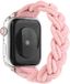 Grappige Merkloos Elastische geweven horlogeband voor Apple Watch Series 6 & SE & 5 & 4 40 mm / 3 & 2 & 1 38 mm, lengte: 120 mm (roze)