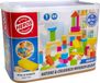 Heros Houten Blokken Naturel en Gekleurd – Blokken – 60 Bouwblokken – Grote Set – FSC Hout – Gemaakt in Duitsland – Creatief Bouwen – Vanaf 1 Jaar