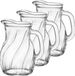 Bormioli Rocco Carafe à eau - 3x pièces - 1 litre - D15 x H19 cm - verre - carafe - carafe à jus - carafes