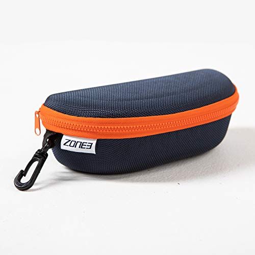 Zone3 Swim zwembriletui - marineblauw/oranje - één maat