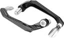 Orderio Protection universelle de levier de frein et d'embrayage pour guidon de moto - 22mm/7/8 pouce, alliage d'aluminium CNC - Motocross, vélo tout-terrain (Argent)