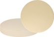 Wicotex Sets de table Uni - 8x - crème - rond 38 cm