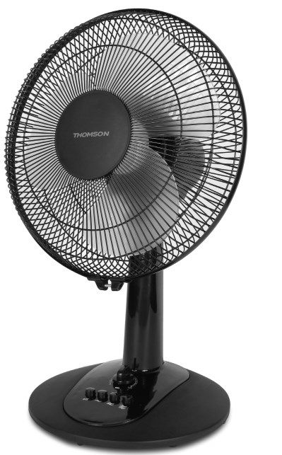Thomson THVEL 530E - Huishoudelijke ventilator met bladen - Zwart