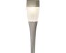 Lumineo Solar Tuinlamp/Prikspot Zilver op Zonne-energie 26 cm