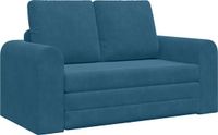 vidaXL Slaapbank Blauw Fluweel 148 x 71 x 83 cm