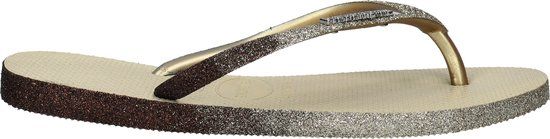 Havaianas Slim Sparkle II Dames Slippers - Zand - Maat 41/42