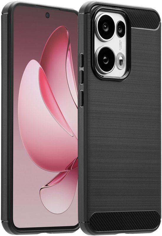 imoshion Hoesje - Geschikt voor Oppo Reno 13 Pro - Brushed Backcover - Zwart