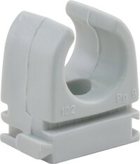 Q-Link klembeugel - installatiebuis - PVC - 16 mm - grijs - 20 stuks