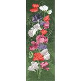 Heritage kruissteekset telstof "Suikererwtenpaneel (L)", telpatroon, JCSP515-E, 11x31cm