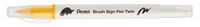Pentel Penseel Sign Pen Twin Tip Geel - Pack van 10