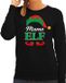 Bellatio Decorations Shoppartners Bv Foute Kersttrui Mama elf - Zwart - Dames - Maat S