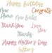 Sizzix Thinlits Die Set Variety Sentiments 14 pièces