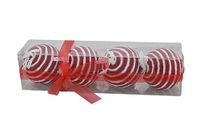 Nataluna L. MOD.74 rood/wit ballen 10 cm 4 stuks