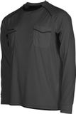Stanno Bergamo Scheidsrechtershirt Lange Mouw - Antraciet/Zwart - Maat S
