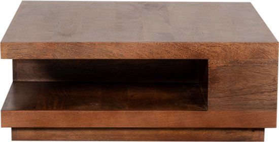 LABEL51 Square Salontafel - Bruin - Hout - 80 cm